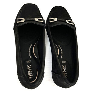 Geox | Womens Black Respira Triple Wellbeing Annytah Moc Loafers Shoes Size 5